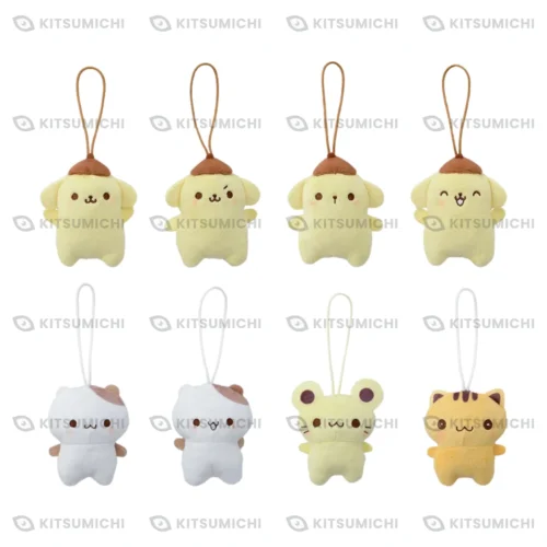 Sanrio Characters – Llaveros de Peluche Chibiparu ~Team Pompompurin~