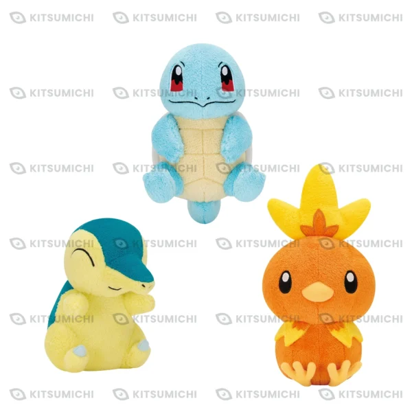 Pokémon – Peluches de Squirtle, Cyndaquil y Torchic ~Sentimientos Tiernos~