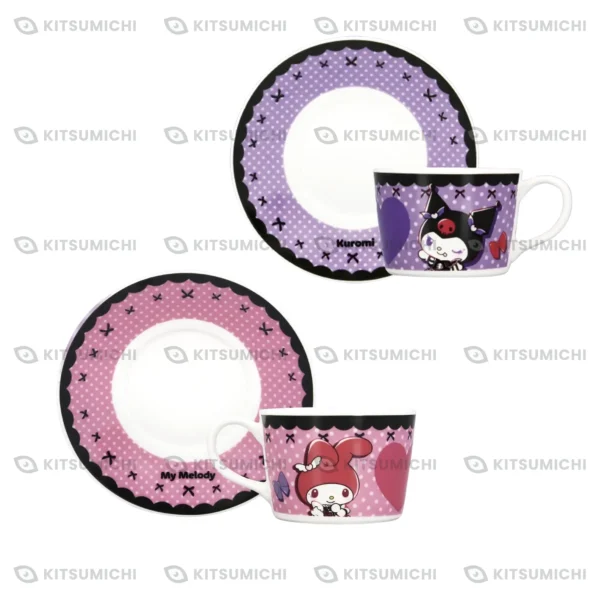 My Melody & Kuromi – Conjunto de Taza y Plato ~Fiesta de Cumpleaños de Kuromi~