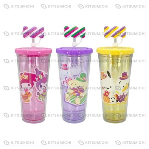 Sanrio Characters – Vaso con Popote y Tapa ~Namco de Halloween 2026: Candy House Fantasy~