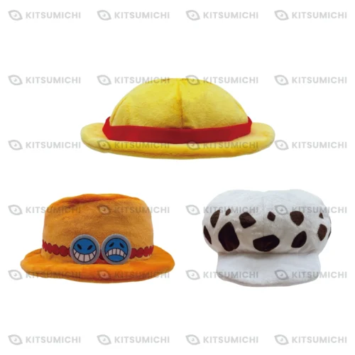 ONE PIECE – Fundas para Pañuelos de Bolsillo ~Sombreros de Luffy, Ace y Law~