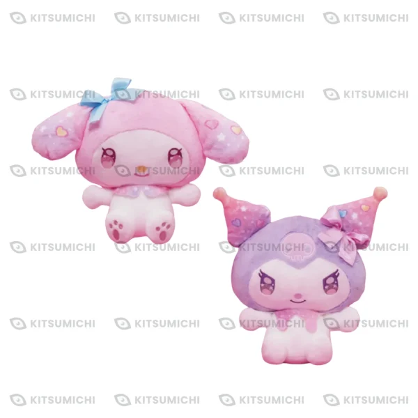 My Melody & Kuromi – Peluche Grande con Moños y Ojos Llorosos