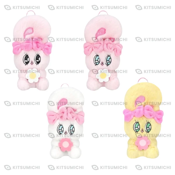 Esther Bunny – Llavero de Peluche con Flor