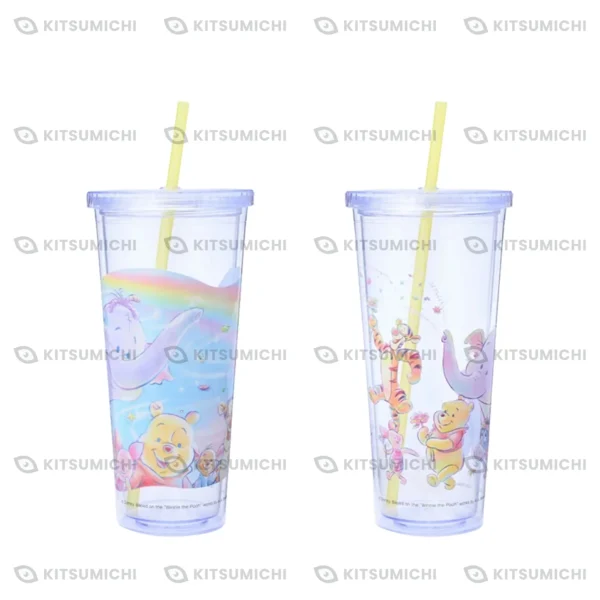 Winnie the Pooh – Vaso Platinum Zakka con Popote ~Jump into Colors~
