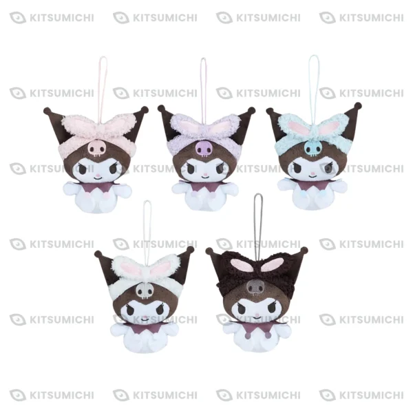 Kuromi – Llavero de Peluche con Diadema ~Hora del Baño Colorida~