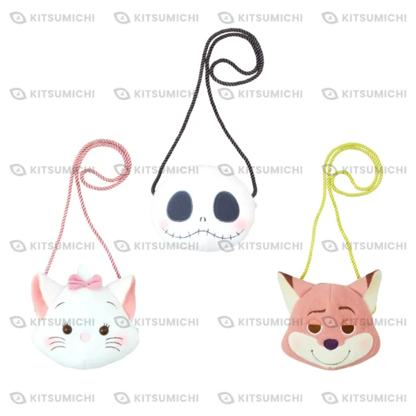 Disney Characters – Bolso de Peluche Milky Boa ~Jack Skellington, Marie y Nick Wilde~
