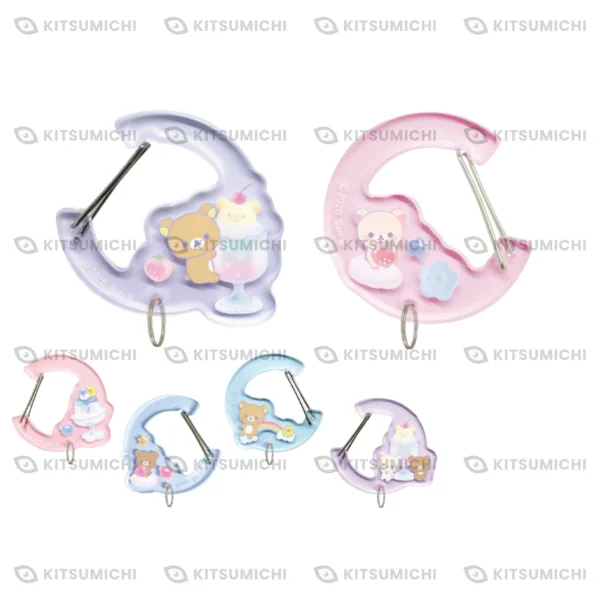 Rilakkuma – Mosquetón Acrílico Transparente de Dulces