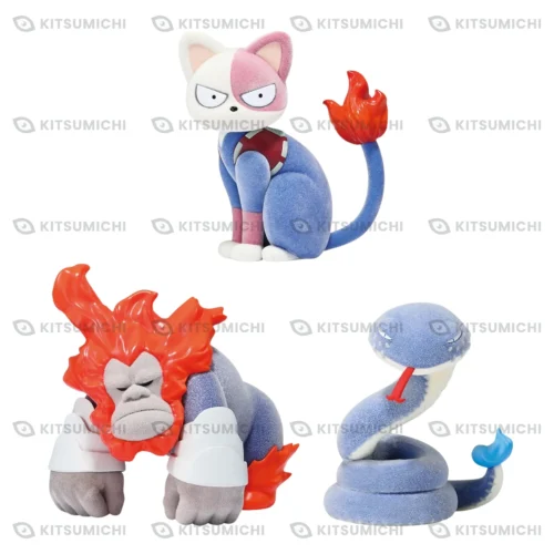 My Hero Academia – Figuras Fluffy Puffy de Shoto Cat, Gorilla Gorilla Gorilla y Dabi Snake