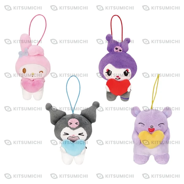 My Melody & Kuromi – Llavero de Peluche con Distintas Expresiones Vol. 4