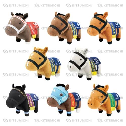 Thoroughbred Collection – Peluches OK de Stay Gold, Dream Journey, Nakayama Festa, Orfevre, Gold Ship, Fenomeno, Oju Chosan y Indy Champ ~Volumen 6, Exclusivo de Rakuichi Rakuza, ASOBLE, ADORES y ARAKURE~