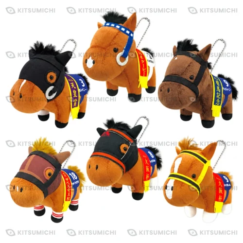 Thoroughbred Collection – Llaveros de Peluche con Cadena de Bolitas de Company, Meisho Samson, Dream Journey, Lucky Lilac, Lei Papale y Jack d’Or ~Volumen 16~