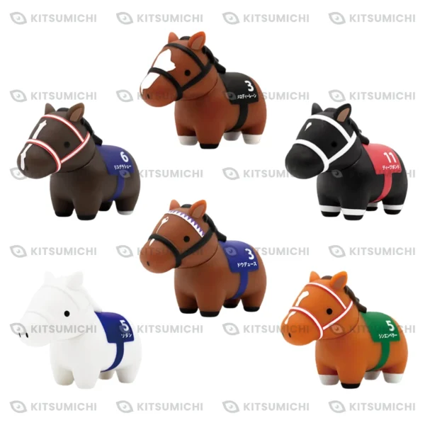 Thoroughbred Collection – Figuras de Vinilo Suave de Lys Gracieux, Melody Lane, Deep Bond, Sodashi, Do Deuce y Shin Emperor ~Volumen 7~