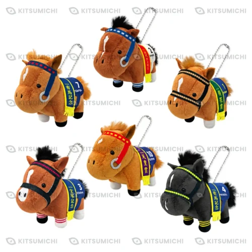Thoroughbred Collection – Llaveros de Peluche con Cadena de Bolitas de T.M. Opera O, Admire Vega, Narita Top Road, Meisho Doto, Agnes Digital y Manhattan Cafe ~Volumen 6~