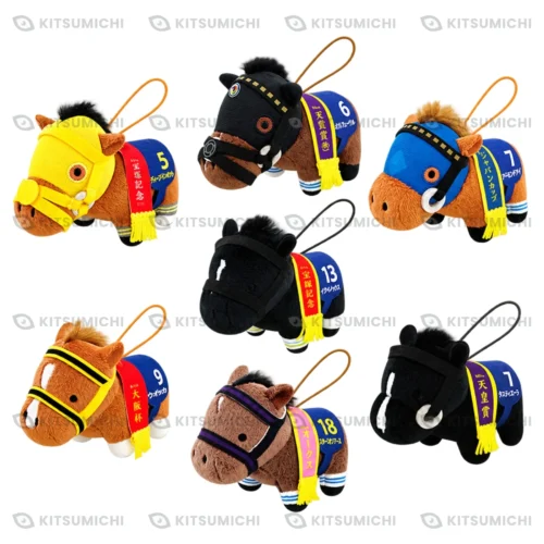 Thoroughbred Collection – Mini Llaveros de Peluche de Ushba Tesoro, Titleholder, Lemon Pop, Songline, Jack d’Or, Stars on Earth y Equinox ~Volumen 7, Exclusivo de Namco~