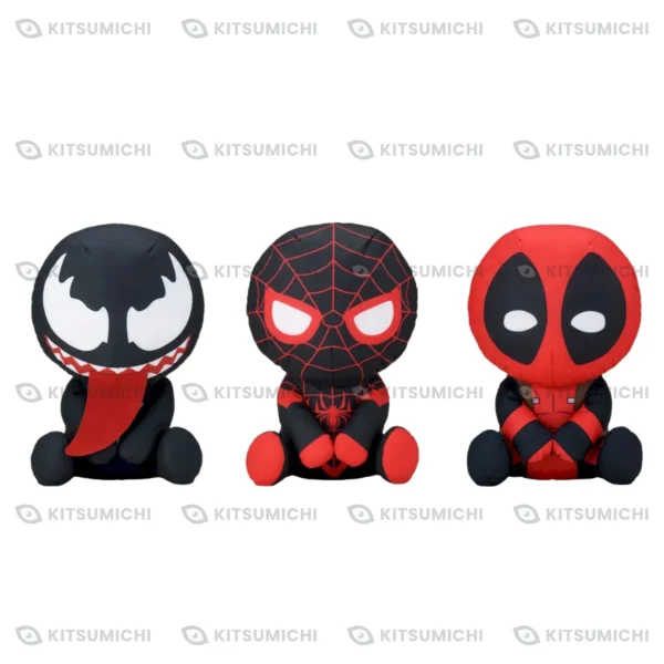 Marvel – Peluches Ururiimii de Miles Morales, Venom y Deadpool