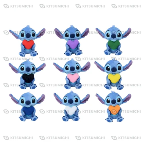Lilo & Stitch – Llaveros de Peluche Fankara de Stitch ~Corazones de Colores~