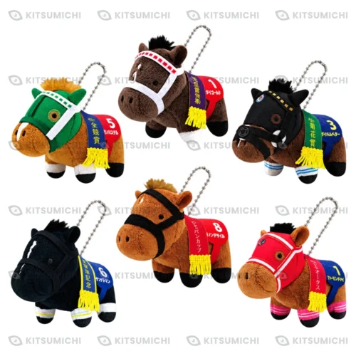 Thoroughbred Collection – Llaveros de Peluche Pequeños con Cadena de Bolitas de Silence Suzuka, Stay Gold, Titleholder, Songline, Danon Decile y Forever Young ~Volumen 3~