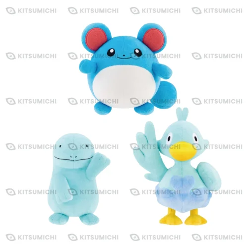 Pokémon – Peluches de Marill, Quagsire y Ducklett