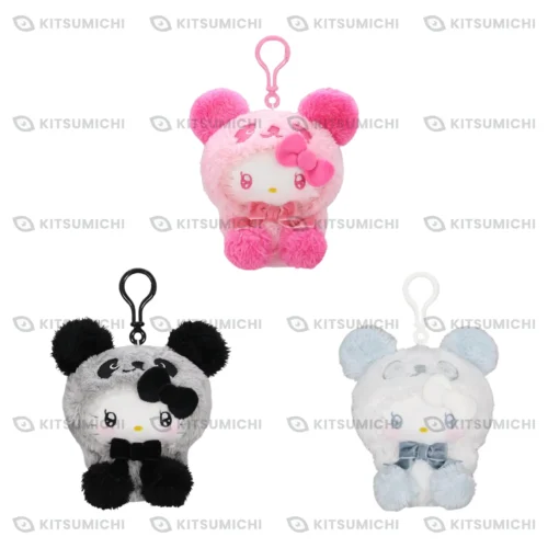 Hello Kitty – Llaveros de Peluche Kurippī de Panda ~Esponjoso con Ojos Llorosos~