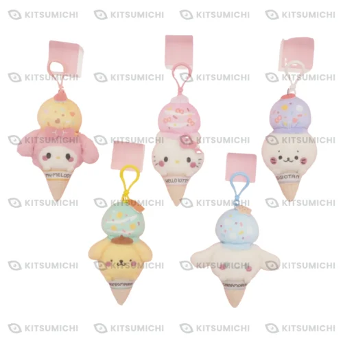 Sirotan × Sanrio Characters – Llaveros de Peluche Kurippī ~Helado~