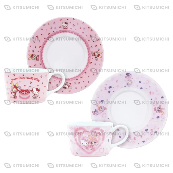 mezzo piano × Hello Kitty – Conjuntos de Taza y Plato