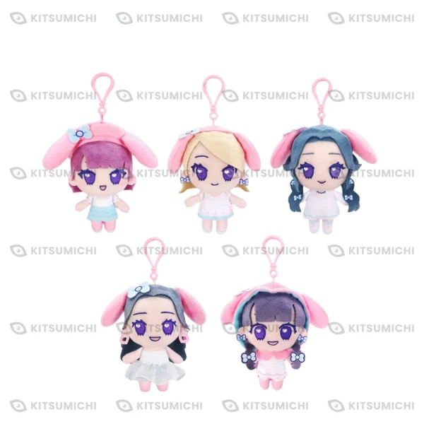 LE SSERAFIM × My Melody & Kuromi – Llaveros de Peluche Kurippī ~Versión My Melody~