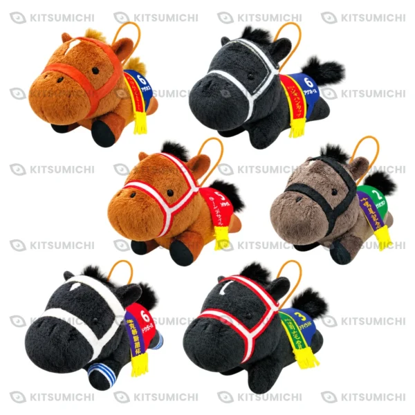 Thoroughbred Collection – Mini Llaveros de Peluche Acostados de Salios, Vela Azul, Panthalassa, Weltreisende, Deep Bond y Contrail ~Volumen 3~