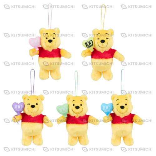 Winnie the Pooh – Llaveros de Peluche con Globos de Colores ~100.º Aniversario~