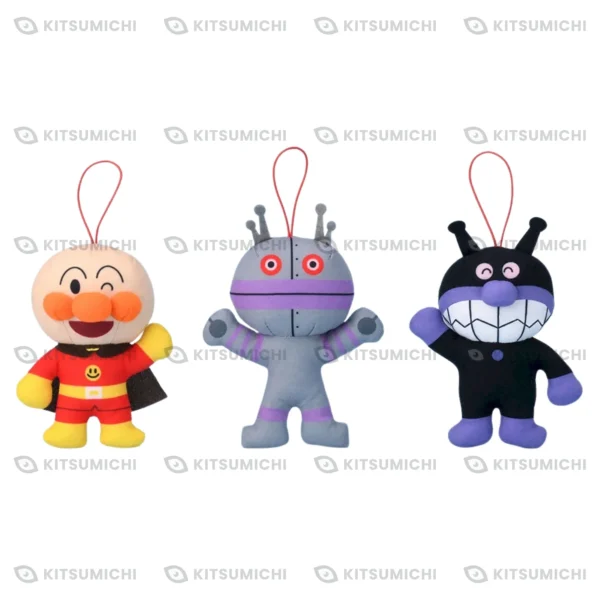 Anpanman – Llaveros de Peluche de Amigos Divertidos ~Versión 3~