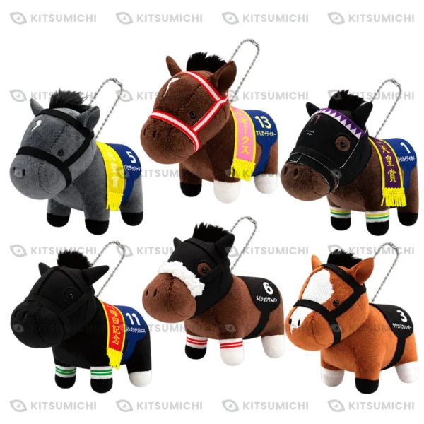 Thoroughbred Collection – Llaveros de Peluche con Cadena de Bolitas de Chrono Genesis, Loves Only You, World Premiere, Danon Kingly, Curren Bouquetd’or y Melody Lane ~Volumen 30~