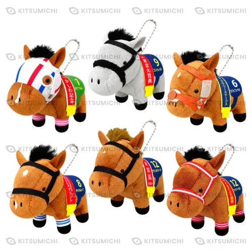 Thoroughbred Collection – Llaveros de Peluche con Cadena de Bolitas de Forever Young, Omega Perfume, Wonder Acute, Cafe Pharoah, Igniter y Don Frankie ~Volumen 25~