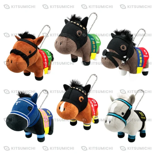 Thoroughbred Collection – Llaveros de Peluche con Cadena de Bolitas de Efforia, Shahryar, Stella Veloce, Uberleben, Prognosis y Reframe ~Volumen 19~
