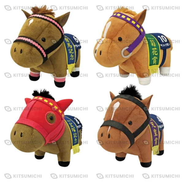 Thoroughbred Collection – Peluches de Sakura Laurel, Mayano Top Gun, Marvelous Sunday y Bubble Gum Fellow ~Volumen 7~