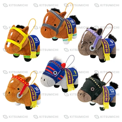 Thoroughbred Collection – Mini Llaveros de Peluche de Air Groove, Vodka, Special Week, Agnes Digital, Tamamo Cross y Eishin Flash ~Volumen 3, Exclusivo de Namco~