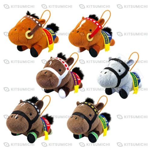 Thoroughbred Collection – Mini Llaveros de Peluche Acostados de Symboli Rudolf, Tokai Teio, Stay Gold, Gold Ship, Rulership y Kiseki ~Volumen 4~