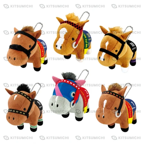 Thoroughbred Collection – Llaveros de Peluche con Cadena de Bolitas de Screen Hero, Oken Bruce Lee, Casino Drive, Portofino, Meisho Beluga y Espoir City ~Volumen 23~