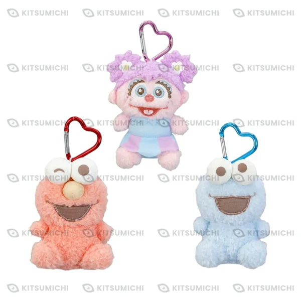 Sesame Street – Llaveros de Peluche con Mosquetón ~Colores Pastel~