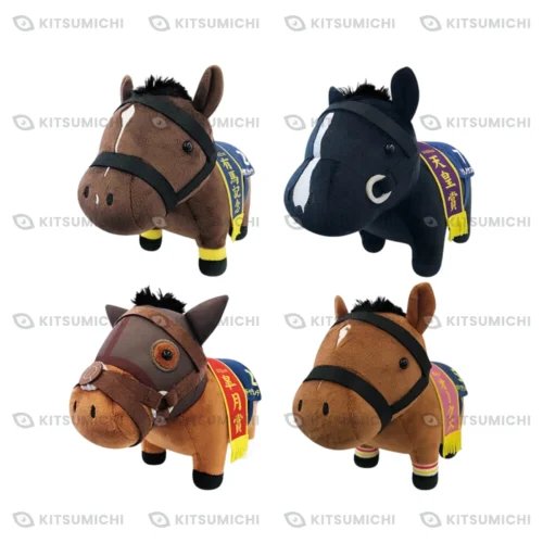 Thoroughbred Collection – Peluches OK de Kitasan Black, Equinox, Duramente y Liberty Island ~Exclusivo de Rakuichi Rakuza, ASOBLE, ARAKURE y ADORES~