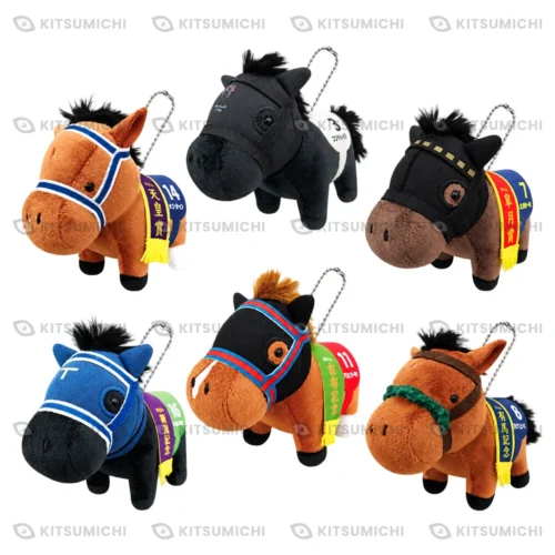 Thoroughbred Collection – Llaveros de Peluche con Cadena de Bolitas de Fierement, Etario, Epoca d’Oro, Meiner Fanrong, African Gold y Blast Onepiece ~Volumen 20~