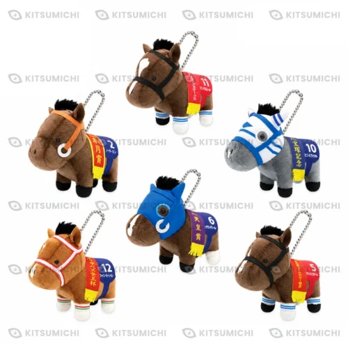 Thoroughbred Collection – Llaveros de Peluche con Cadena de Bolitas de No Reason, Tanino Gimlet, Hishi Miracle, Fine Motion, Ingrandire y Balance of Game ~Volumen 36~