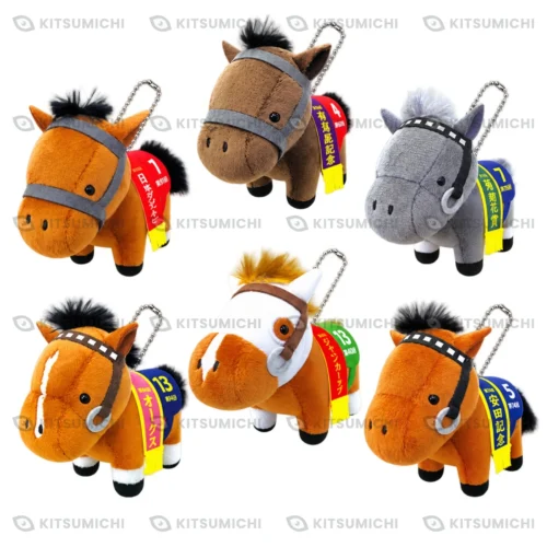 Thoroughbred Collection – Llaveros de Peluche con Cadena de Bolitas de Narita Taishin, Winning Ticket, Biwa Hayahide, Vega, Yukino Bijin y North Flight ~Volumen 11~