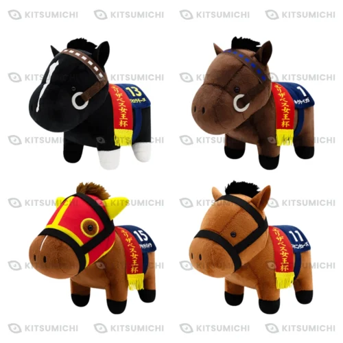 Thoroughbred Collection – Peluches de Mejiro Ramonu, Hokuto Vega, Fusaichi Pandora y Stunning Rose ~Volumen 33~