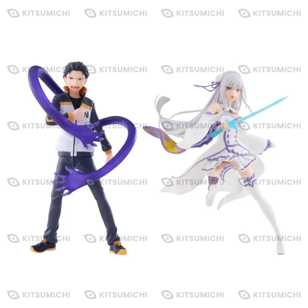 Re:ZERO -Starting Life in Another World- – Figuras de Emilia y Subaru ~Candidatos a la Selección Real y sus Caballeros~