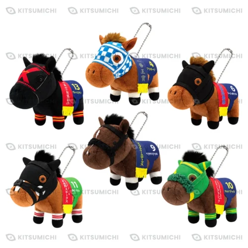 Thoroughbred Collection – Llaveros de Peluche con Cadena de Bolitas de Vermilion, Furioso, T O Keynes, Gilded Mirror, Peptide Nile y Wilson Tesoro ~Volumen 28~
