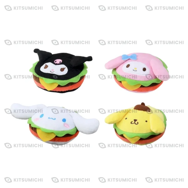 Sanrio Characters – Llaveros de Peluche ~Hamburguesas, Kawaii YumYum MART~