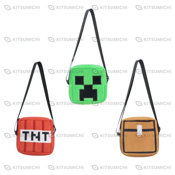 Minecraft – Bolsos Cuadrados con Correa ~Creeper, TNT y Cofre~