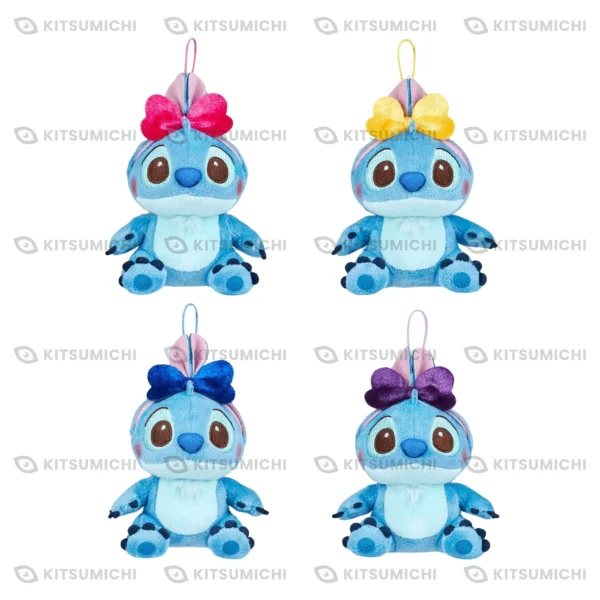 Stitch – Llaveros de Peluche FukuFuku con Nudo de Orejas de Conejo