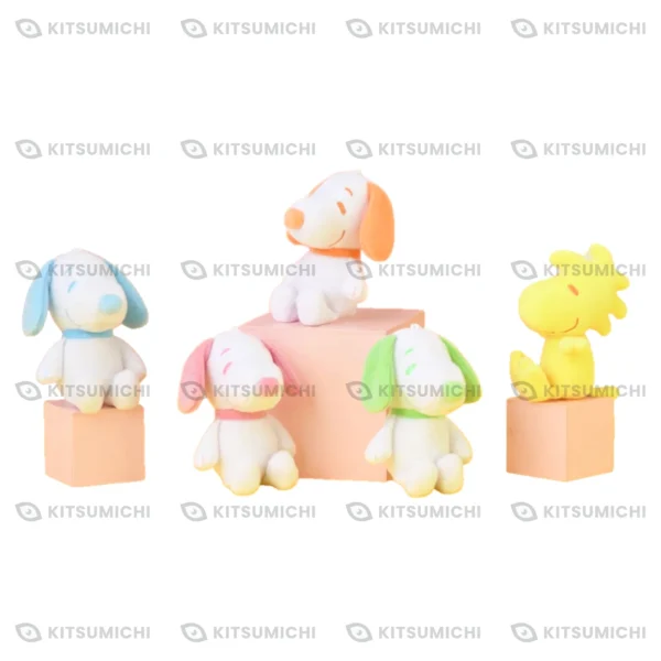 Peanuts – Llaveros de Peluche de Snoopy ~Colores Sorbete~