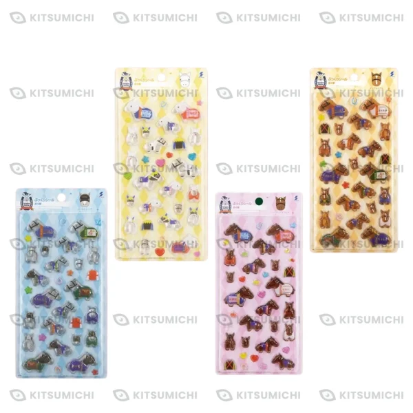Thoroughbred Collection – Stickers con Relieve de Gold Ship, Sodashi, Liberty Island y Orfevre