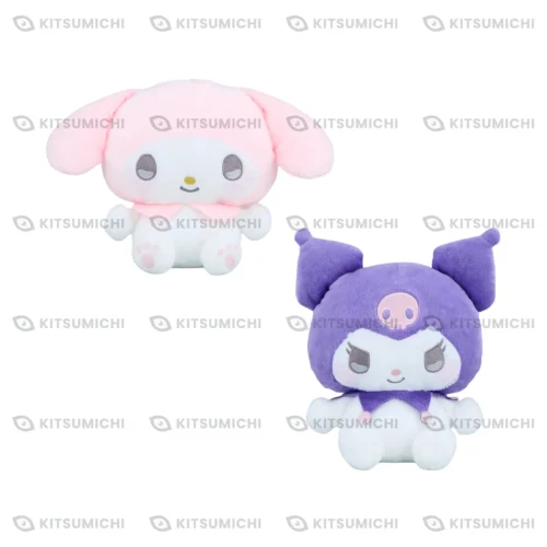My Melody & Kuromi – Peluches Kyururin Grandes de Ojos Brillantes